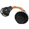 Ac Works 1ft RV 30A TT-30P Plug to L5-30R RV/Marine 30A Detachable Inlet Connection Cord RVTTM30-012 - alternate 1